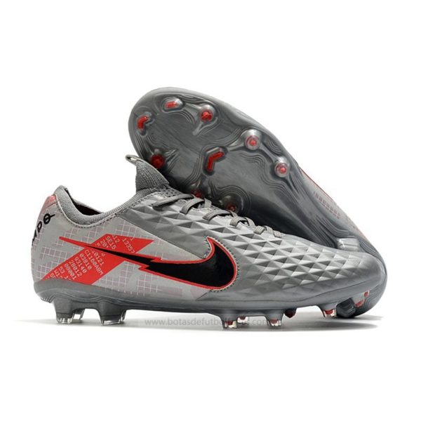 Nike Tiempo Legend VIII Elite FG Gris Negro Rojo